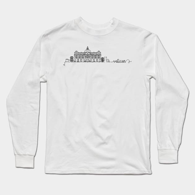 Vatican City Signature Long Sleeve T-Shirt by kursatunsal